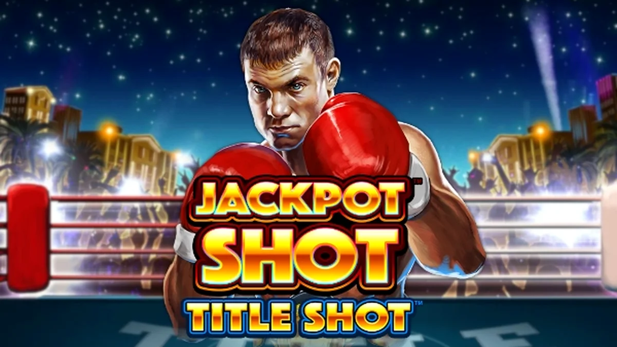 Tampilan antarmuka permainan slot Title Shot dengan nuansa progresif yang dinamis